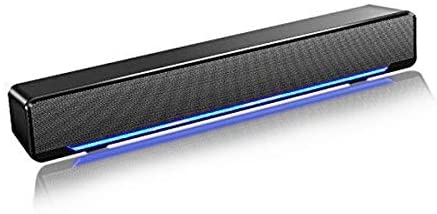 Soundbar, Maboo USB Powered Sound Bar Speakers for Computer Desktop Laptop PC, Black (USB)