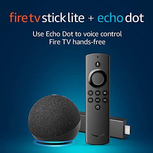 Fire TV Stick Lite and Echo Dot (Charcoal) bundle