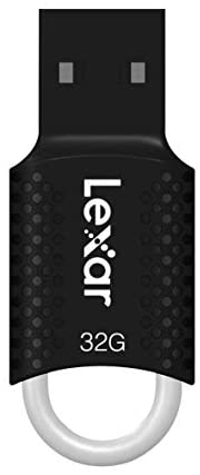 Lexar JumpDrive V40 32GB USB 2.0 Flash Drive, Black (LJDV40-32GABVNA)