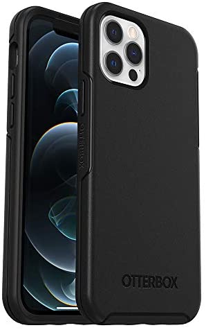 OtterBox Symmetry Series Case for iPhone 12 & iPhone 12 Pro – Black (77-65913)