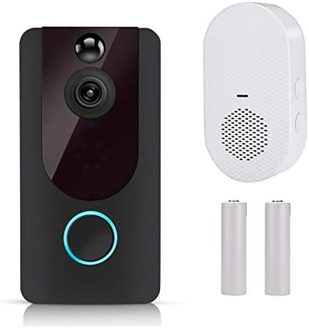 Video Doorbell Wireless WiFi, BlumWay Smart Doorbell Camera with 1080P HD, Two-Way Talk, Motion Detector, Night Vision, Free Cloud Storage, Rechargeable Waterproof for Home Outdoor