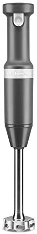KitchenAid KHBBV53DG Cordless Hand Blender, 8 inch, Matte Charcoal Grey