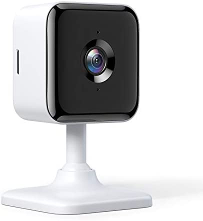 Teckin Cam 1080P FHD Indoor Wi-Fi Smart Camera for Home Security, Night Vision, 2-Way Audio, Motion&Sound Detection, Desk Stand/Wall&Ceiling Mount/Action Mode, for Baby/Pet/Elderly (Light White)