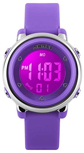 Kids Digital Sport Waterproof Watch for Girls Boys, Kid Sports Outdoor LED Electrical Watches with Luminous Alarm Stopwatch Child Wristwatch