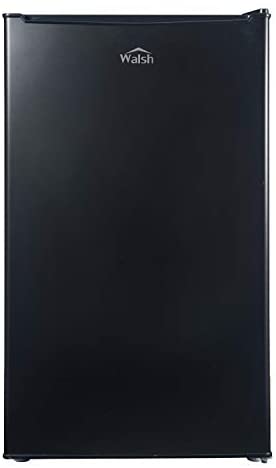 Walsh WSR35BK Compact Refrigerator,Single Door Fridge, Adjustable Mechanical Thermostat with Chiller, Reversible Doors, 3.5 Cu.Ft, Black