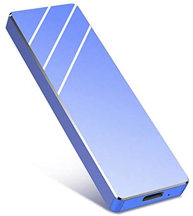 External Hard Drive 1TB 2TB-Hard Drive External USB3.0 Portable Hard Drive Ultra Slim HDD for Mac, PC and Laptop (1TB, Blue)