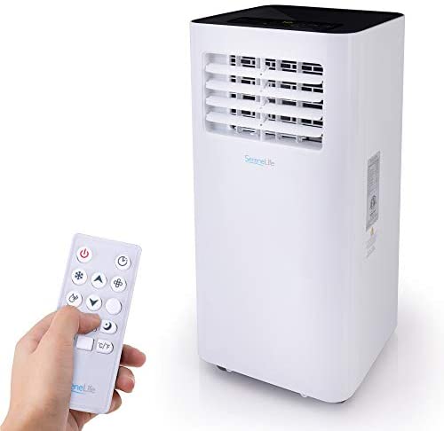 SereneLife SLPAC105W Compact Freestanding Portable Air Conditioner-10,000, 10,000 BTU With WiFi, Multi-Color