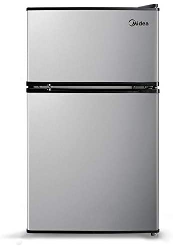 Midea 3.1 Cu. Ft. Compact Refrigerator, WHD-113FSS1 – Stainless Steel