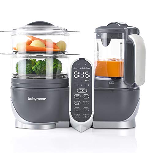 Duo Meal Station Food Maker 6 in 1 Food Processor with Steam Cooker, Multi-Speed Blender, Baby Purees, Warmer, Defroster, Sterilizer (Nutritionist Approved)